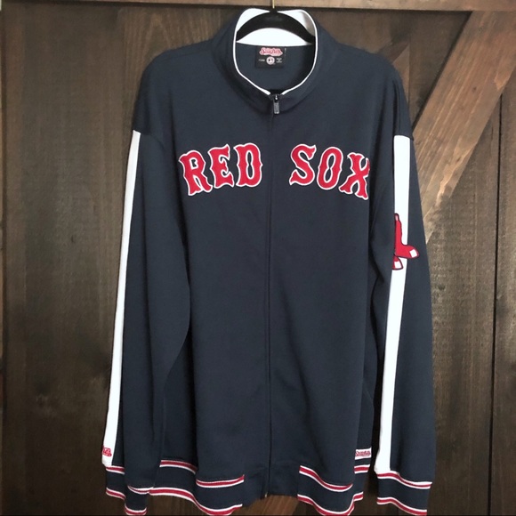 Men's Stitches Red Sox Full-Zip Warmup Jacket - Picture 6 of 10